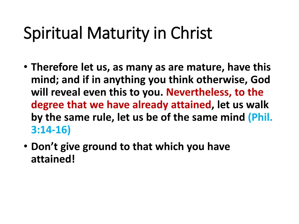 spiritual maturity in christ spiritual maturity 3