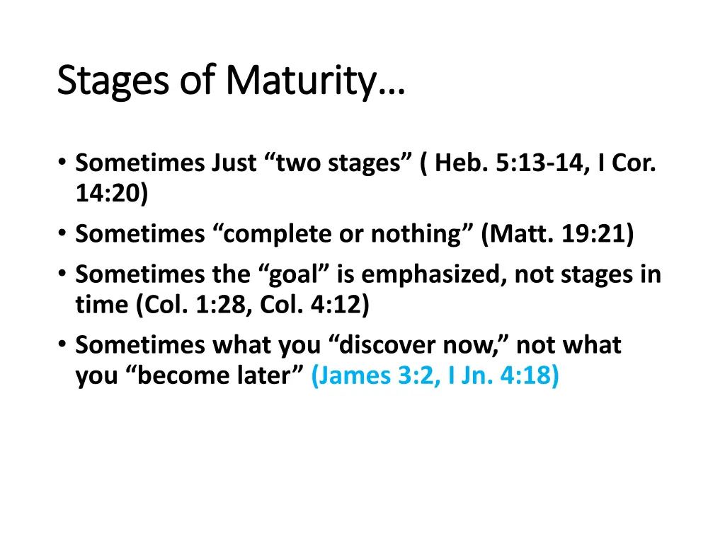 stages of maturity stages of maturity 3