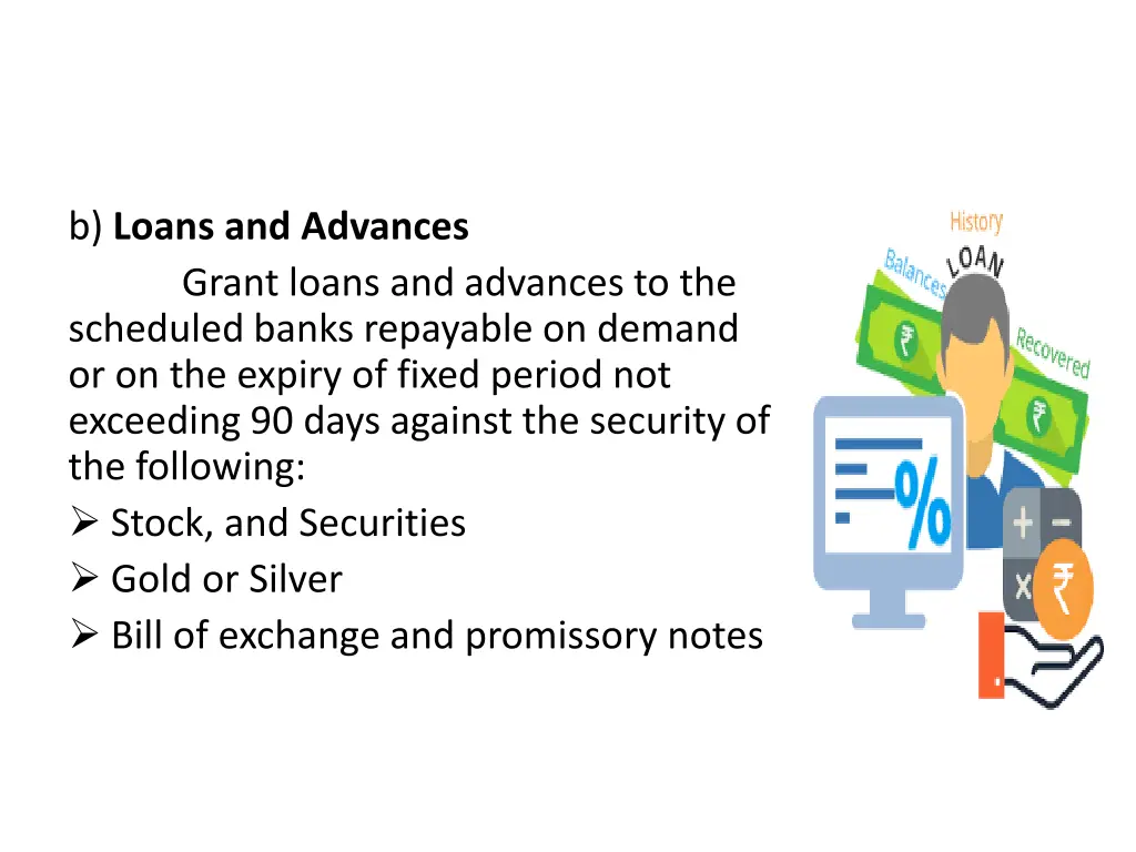 b loans and advances grant loans and advances