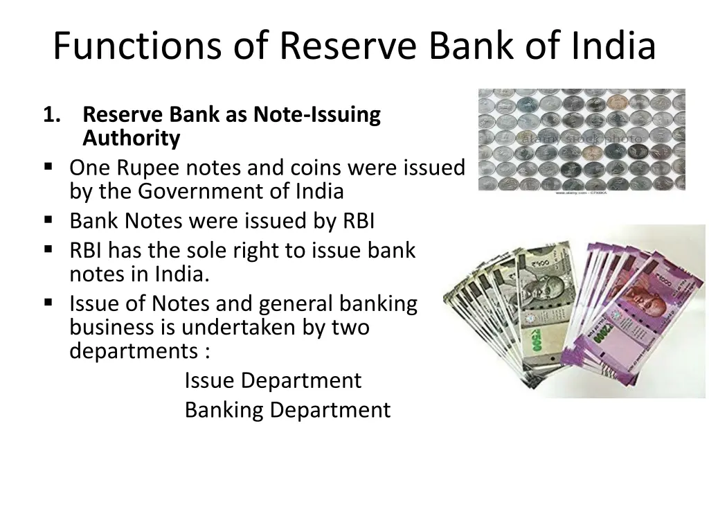 functions of reserve bank of india