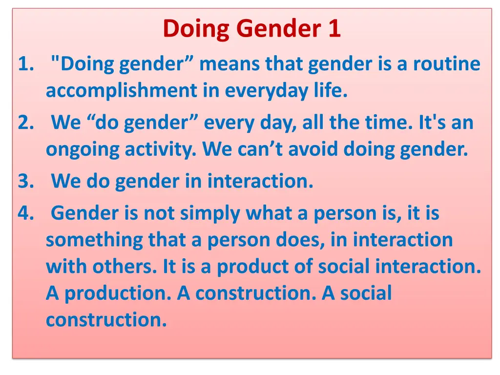 doing gender 1