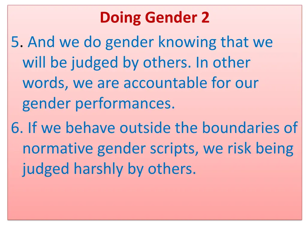 doing gender 2