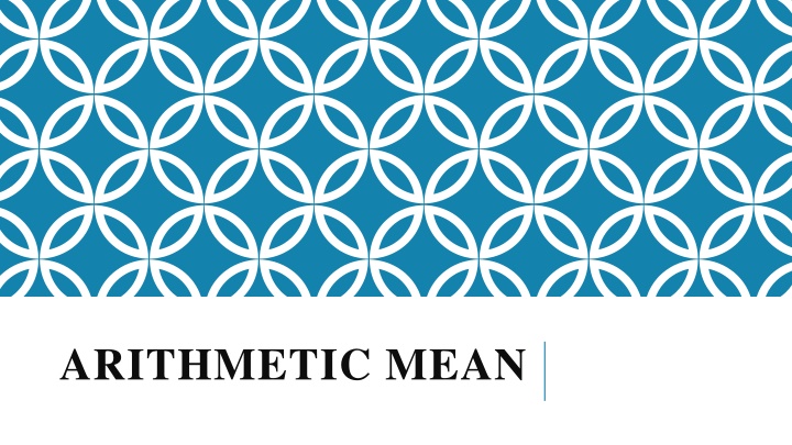 arithmetic mean