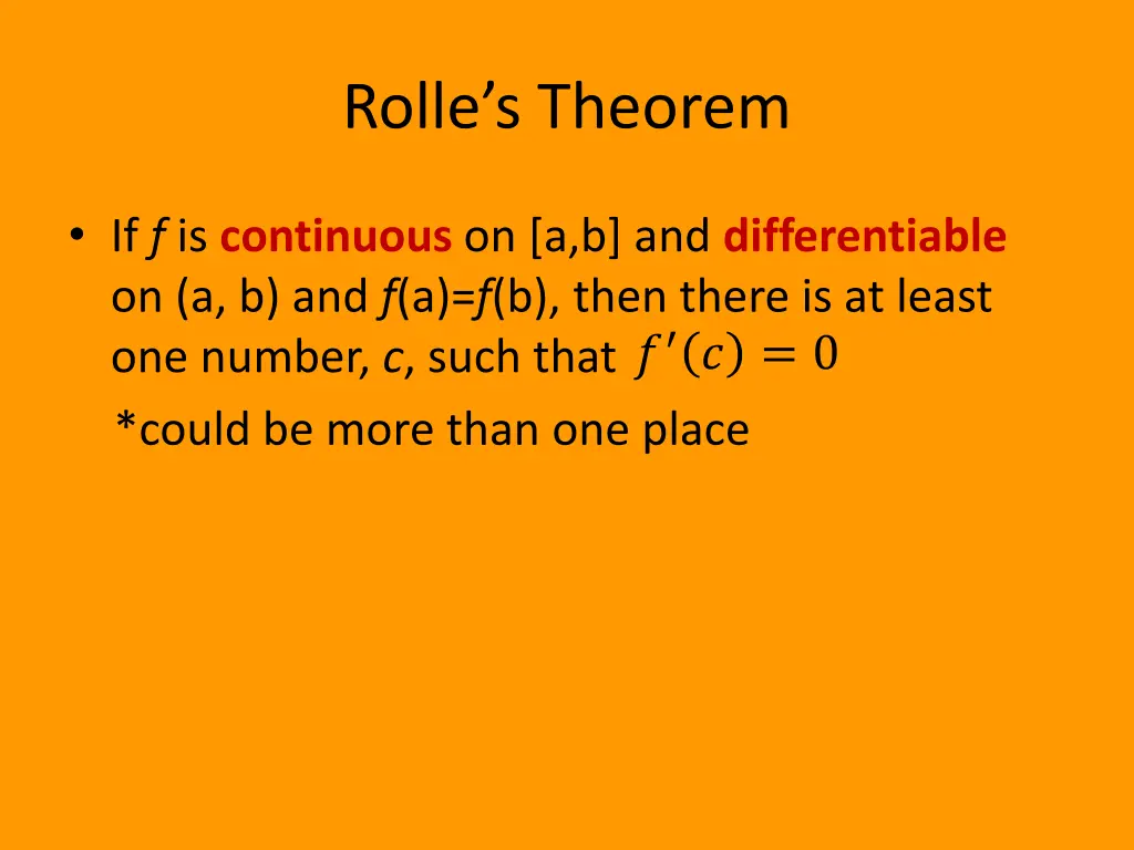 rolle s theorem