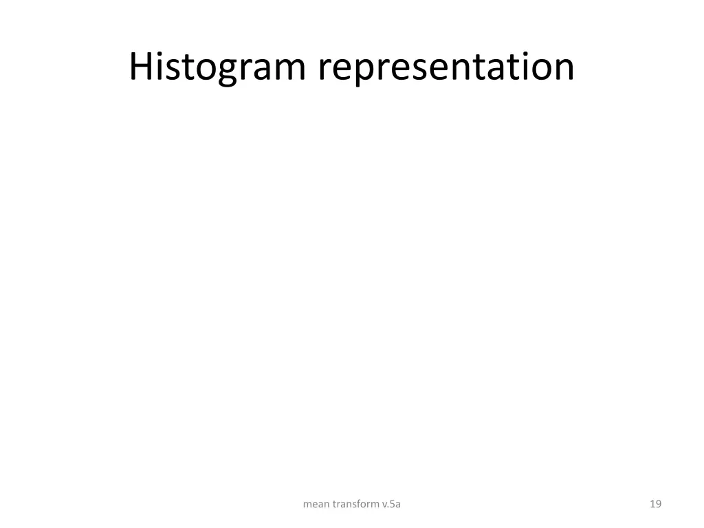 histogram representation