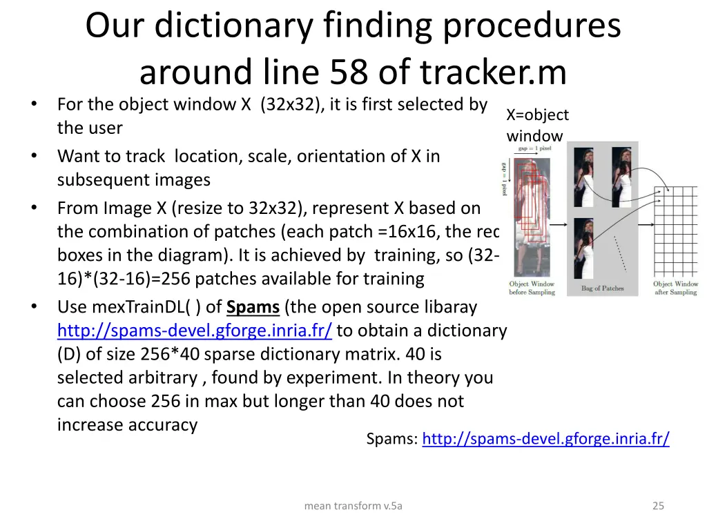 our dictionary finding procedures around line 1