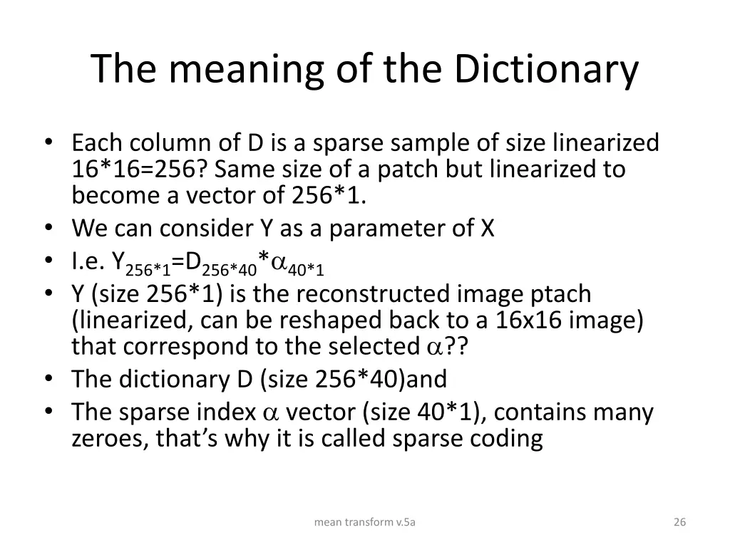 the meaning of the dictionary 1