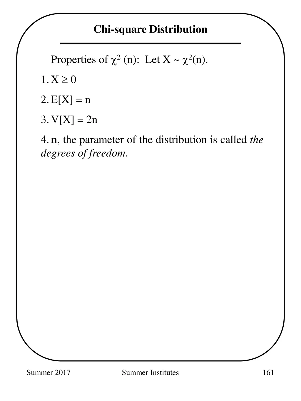 chi square distribution