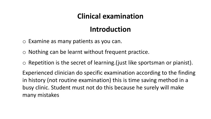 clinical examination