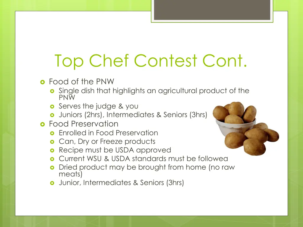 top chef contest cont