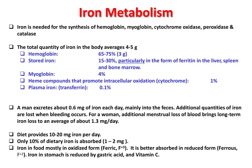 iron metabolism