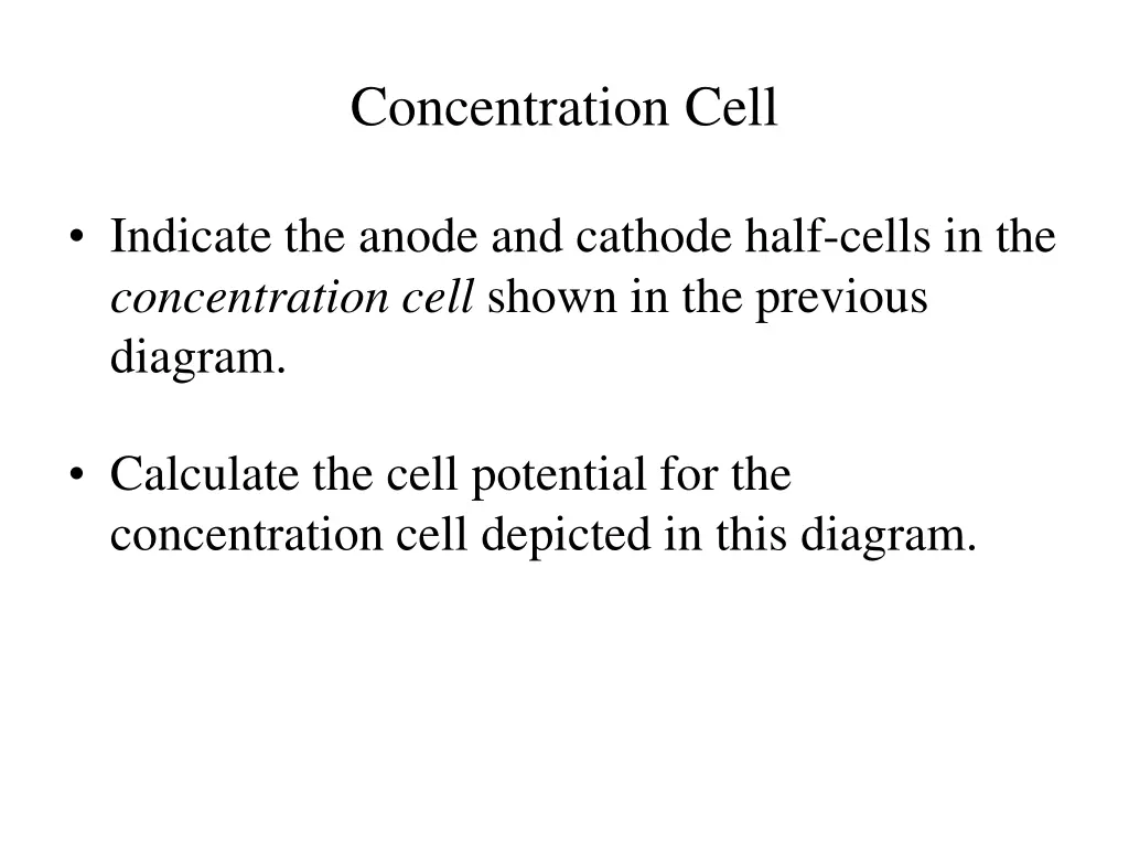 concentration cell