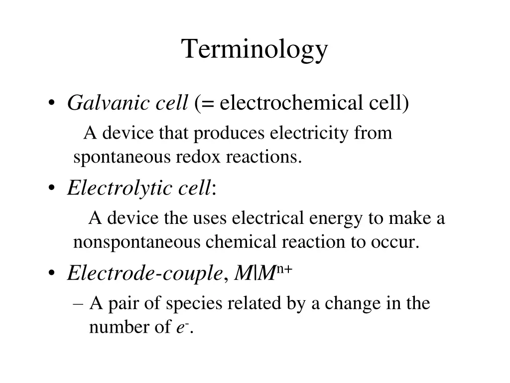 terminology