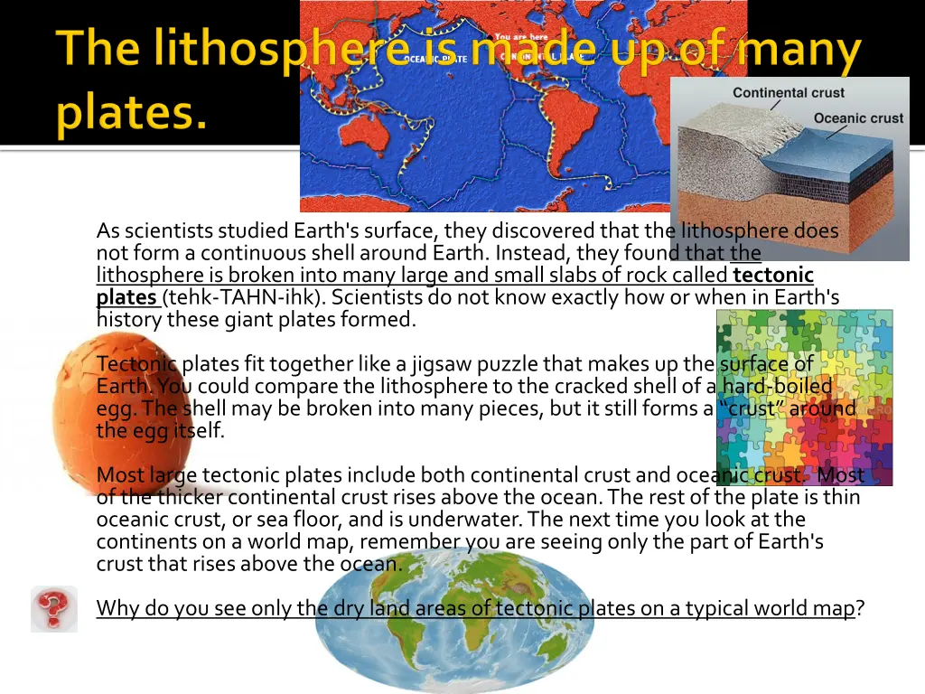 as scientists studied earth s surface they