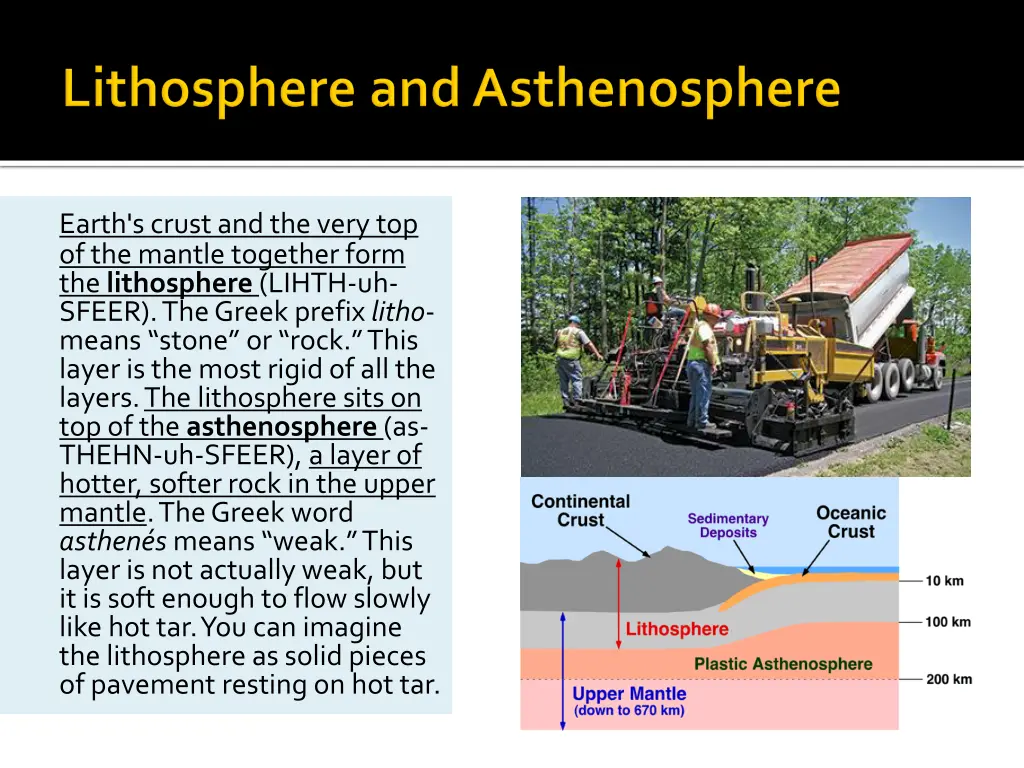 earth s crust and the very top of the mantle