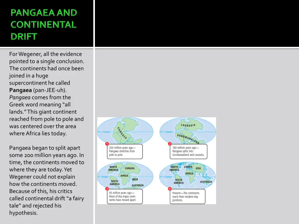 pangaea and continental drift