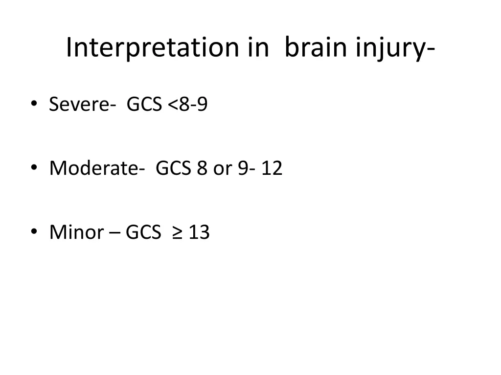 interpretation in brain injury