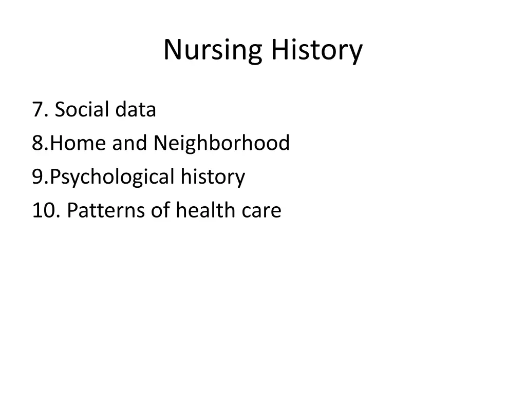 nursing history 1