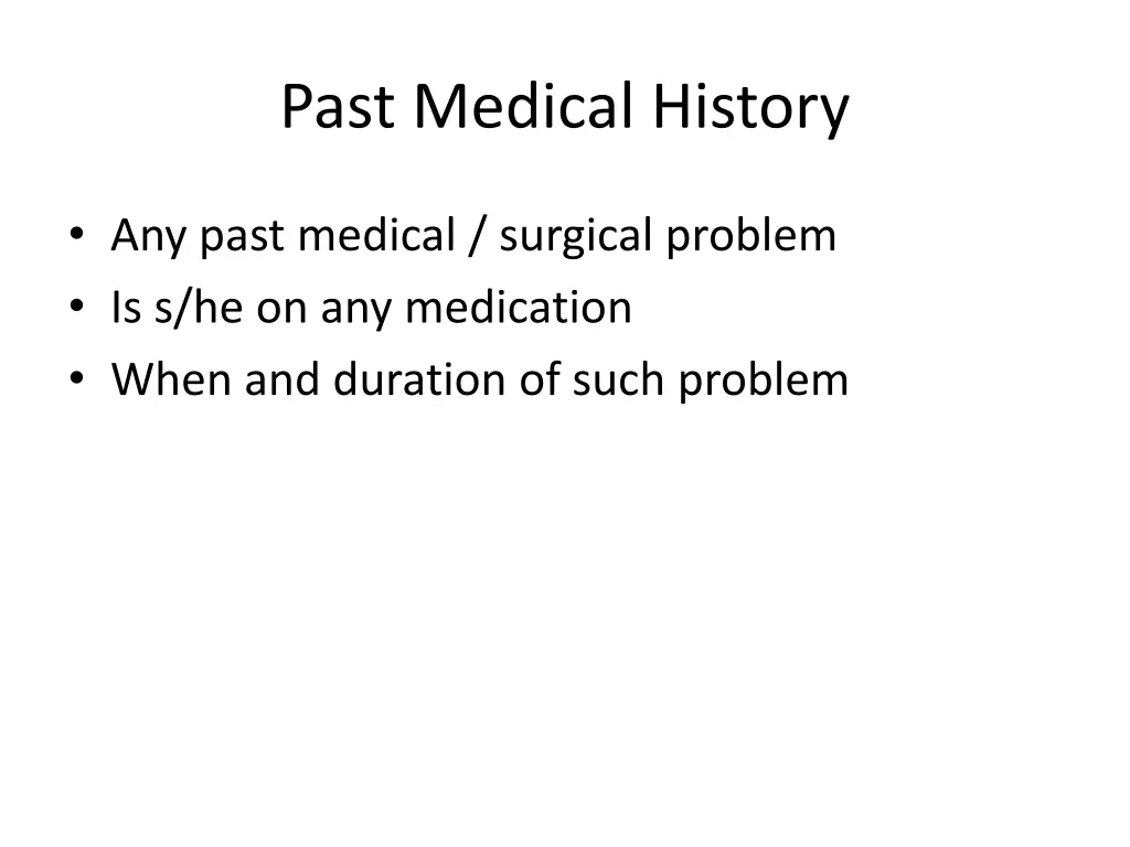 past medical history