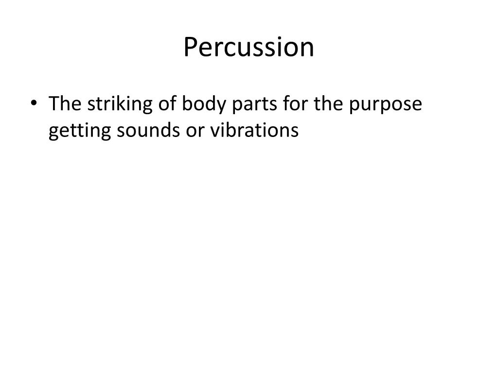 percussion