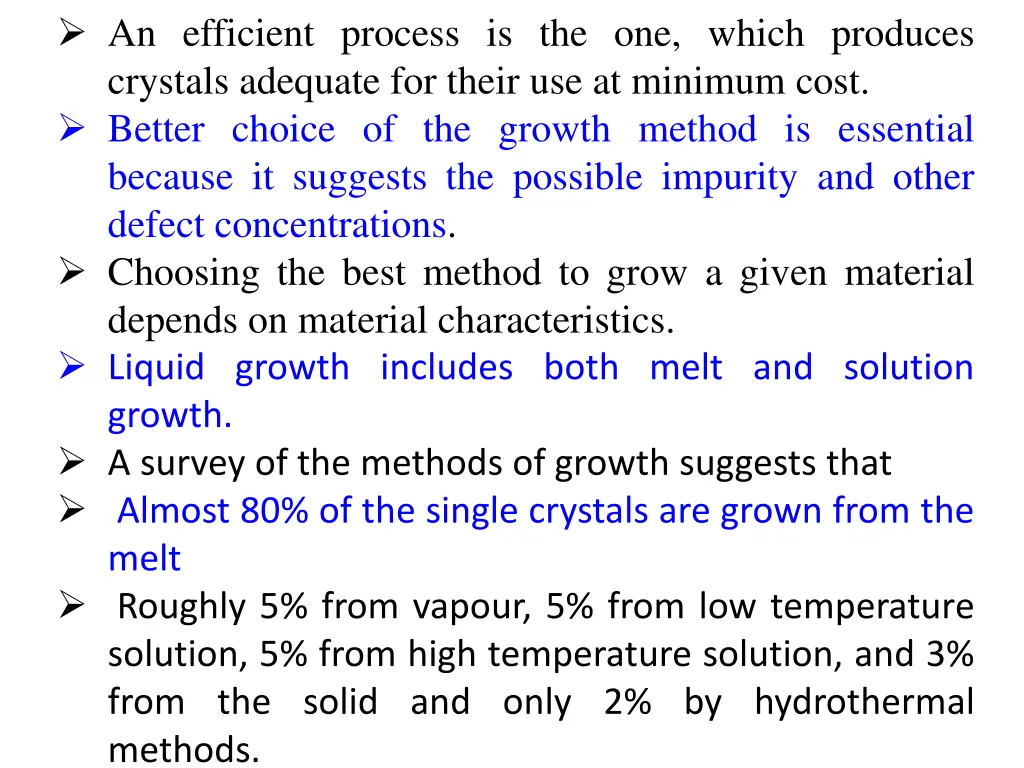 an efficient process is the one which produces