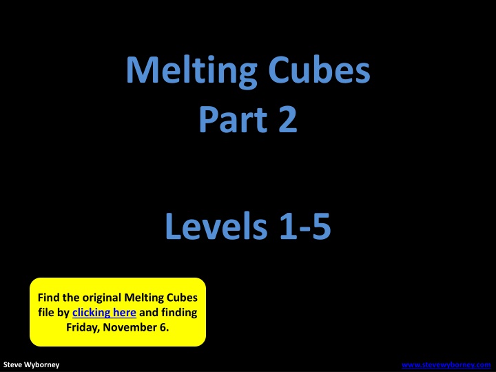 melting cubes part 2