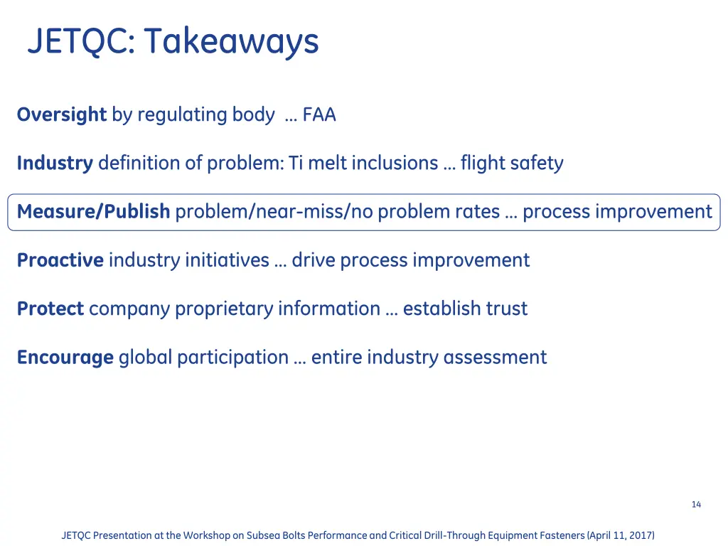 jetqc takeaways