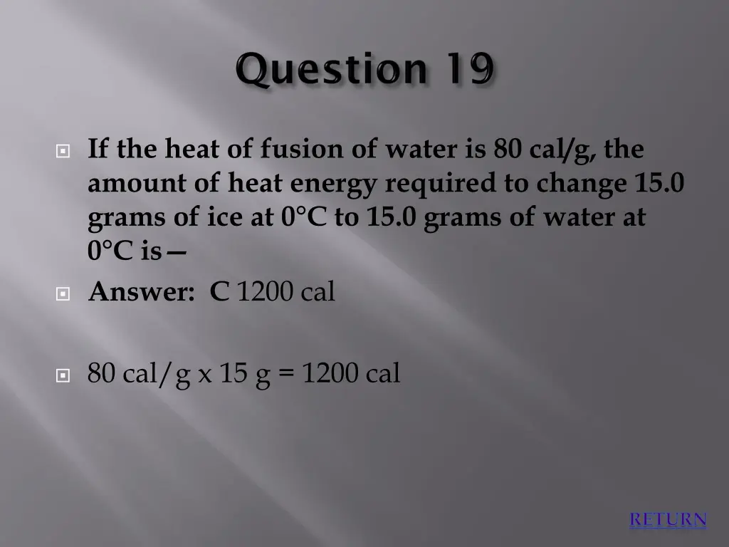 if the heat of fusion of water 1