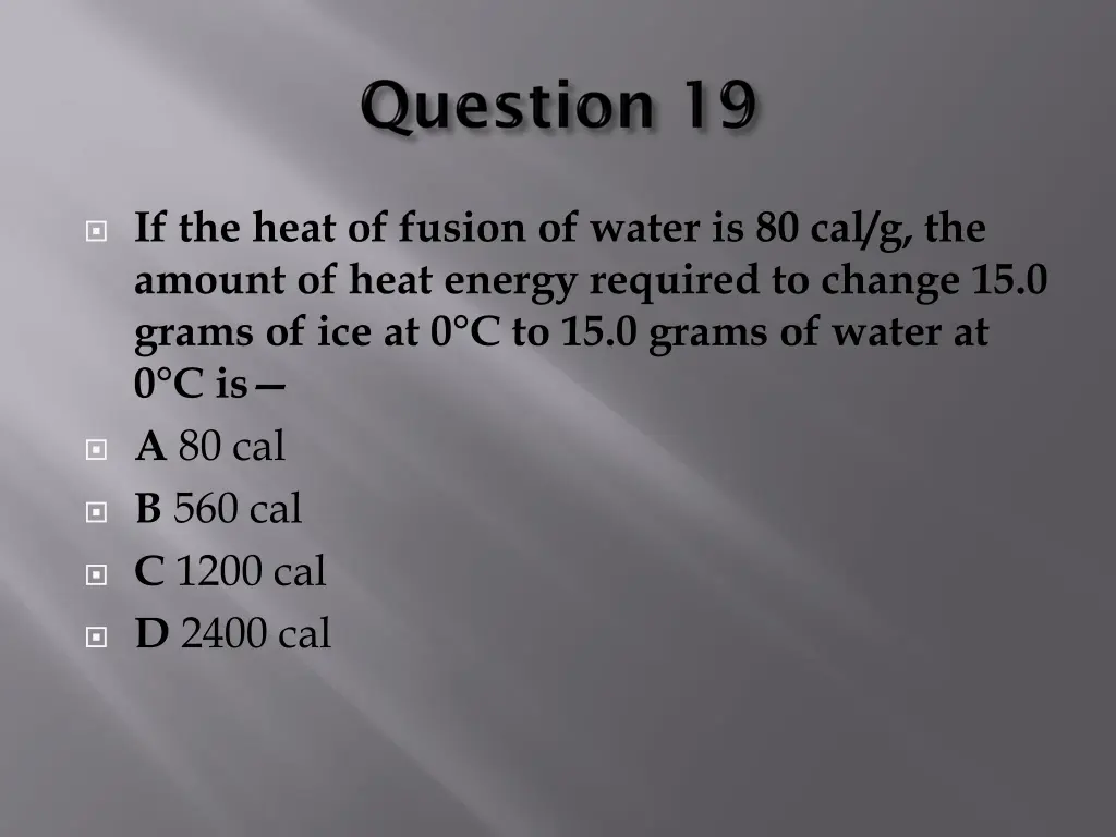 if the heat of fusion of water