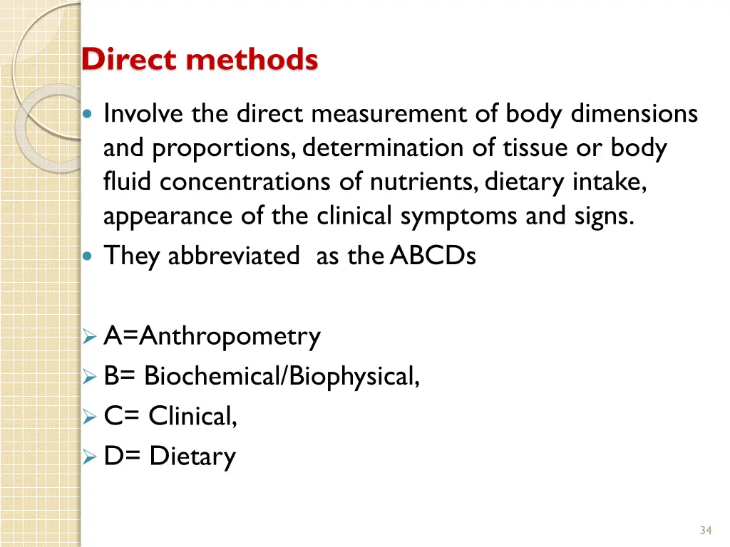 direct methods