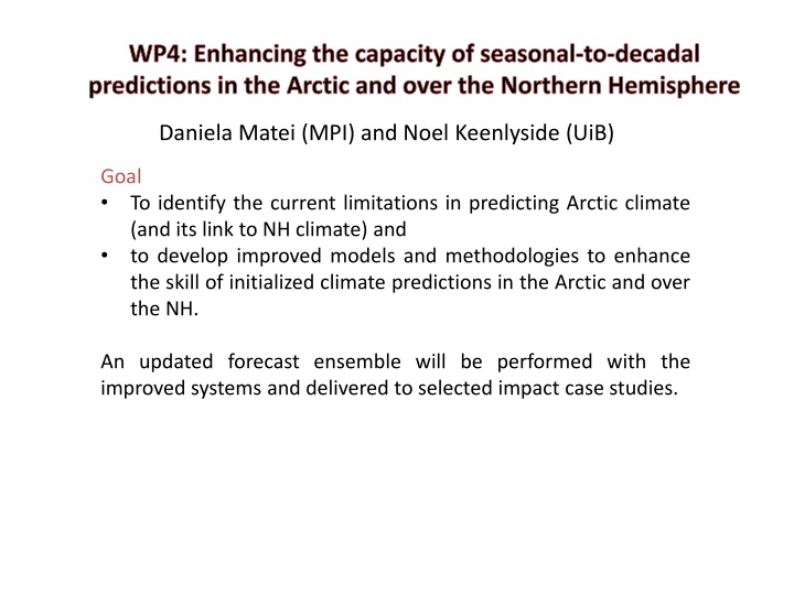 wp4 enhancing the capacity of seasonal to decadal