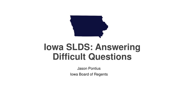 iowa slds answering difficult questions