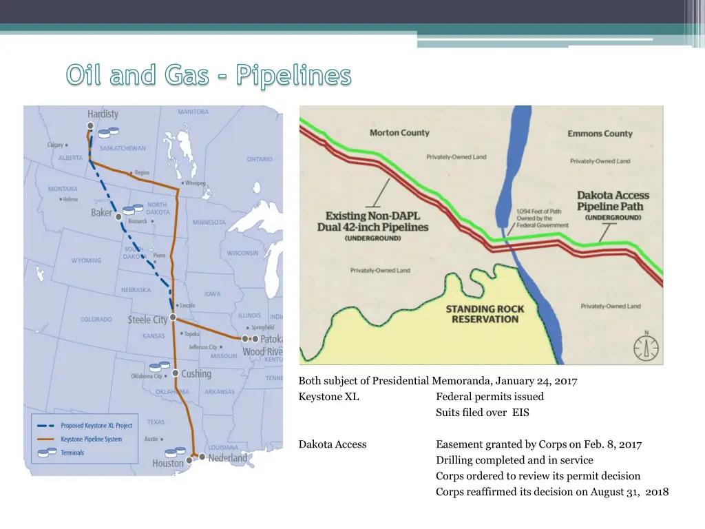 oil and gas pipelines