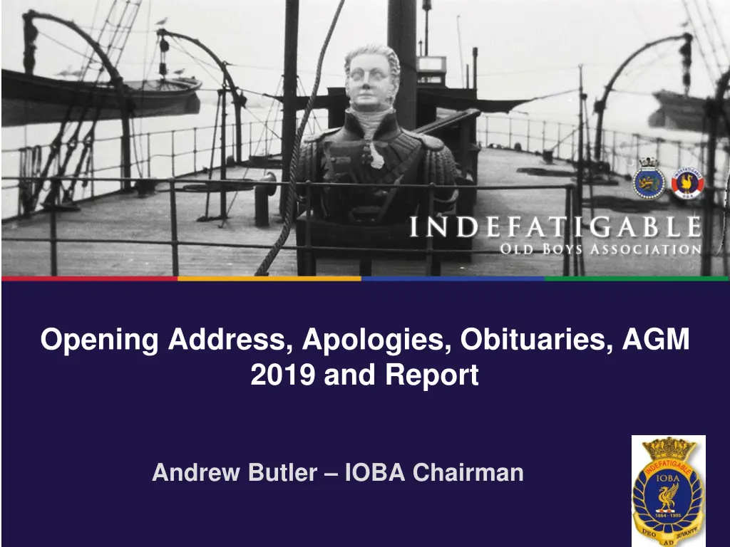 opening address apologies obituaries agm 2019