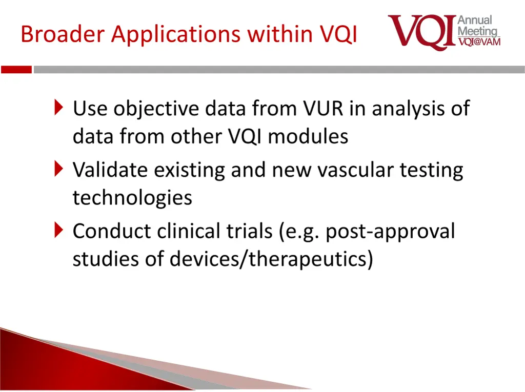 broader applications within vqi