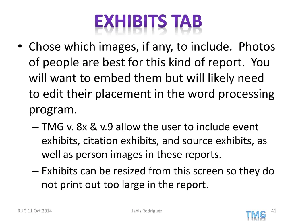 exhibits tab 1