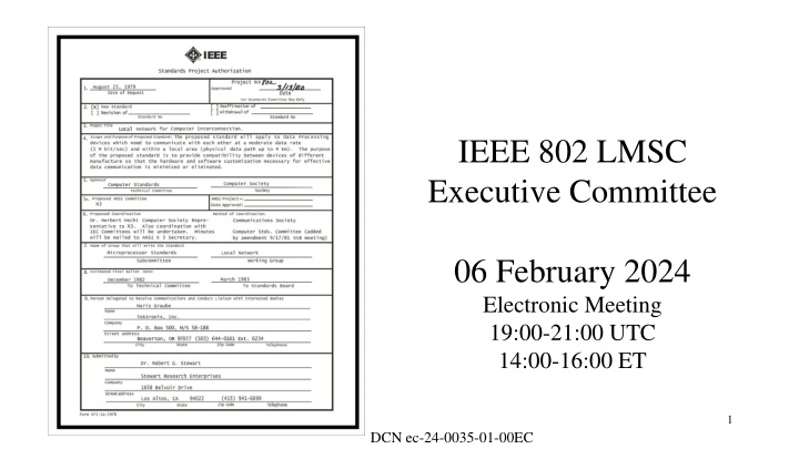 ieee 802 lmsc executive committee