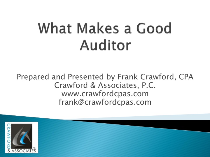 prepared and presented by frank crawford