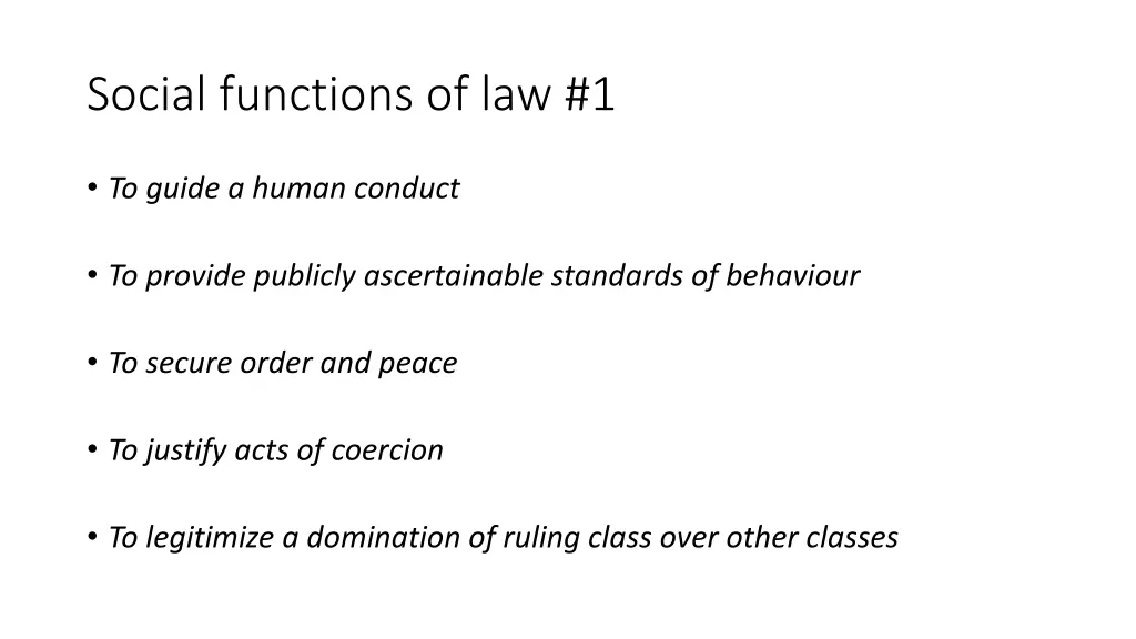 social functions of law 1