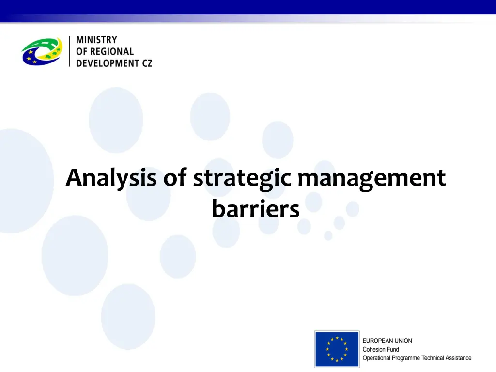 analysis of strategic management barriers