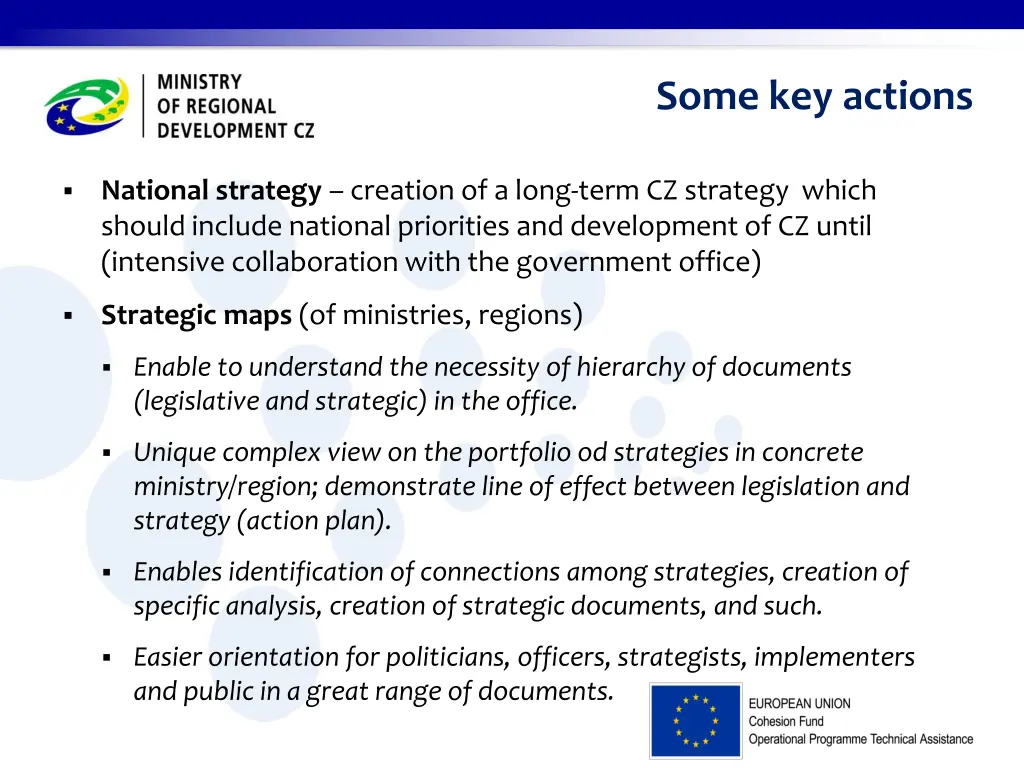 some key actions 3