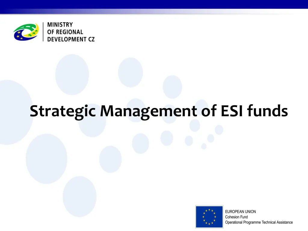 strategic management of esi funds