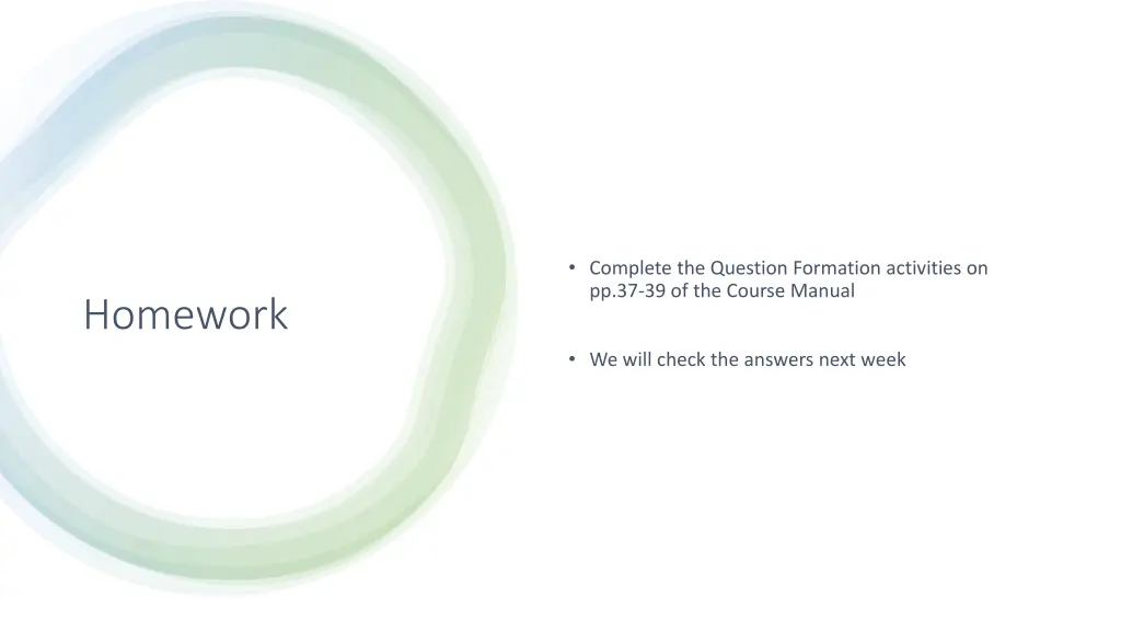 complete the question formation activities