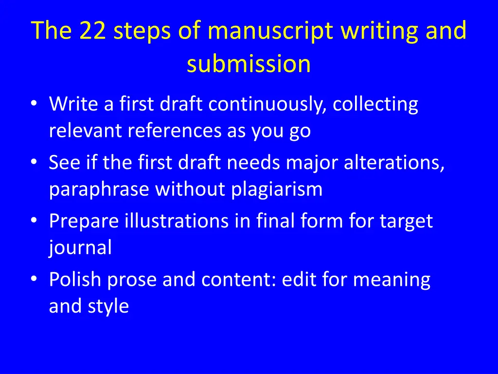 the 22 steps of manuscript writing and submission 3