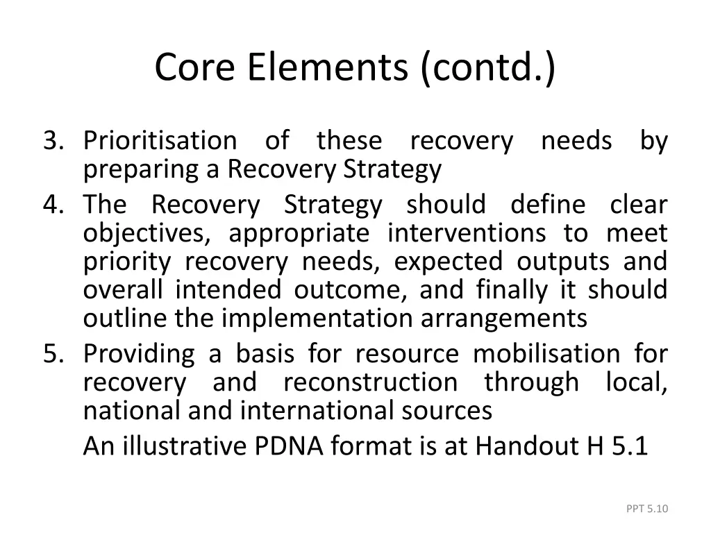 core elements contd 2