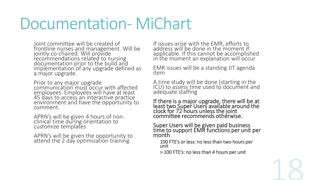 documentation michart