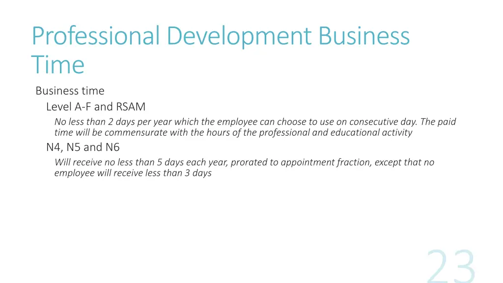 professional development business time business