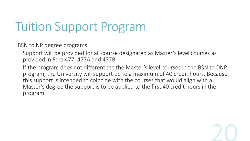 tuition support program