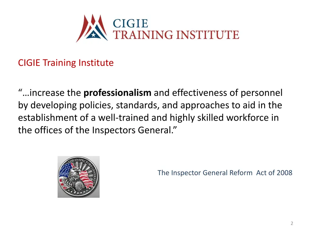 cigie training institute