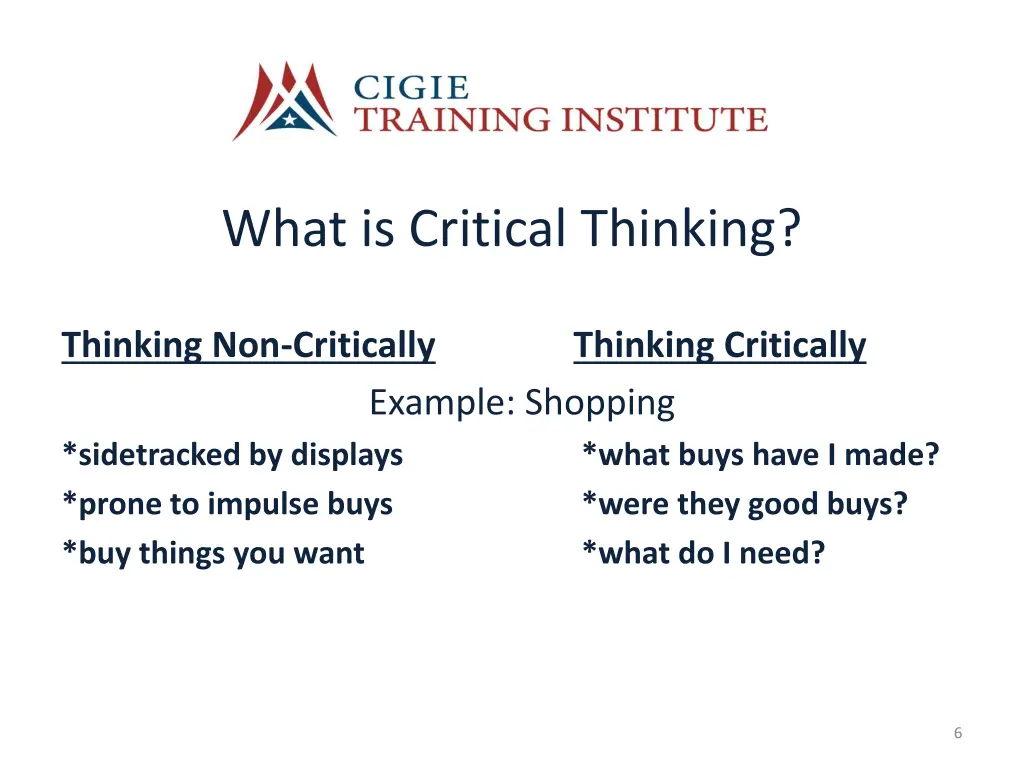 what is critical thinking 1